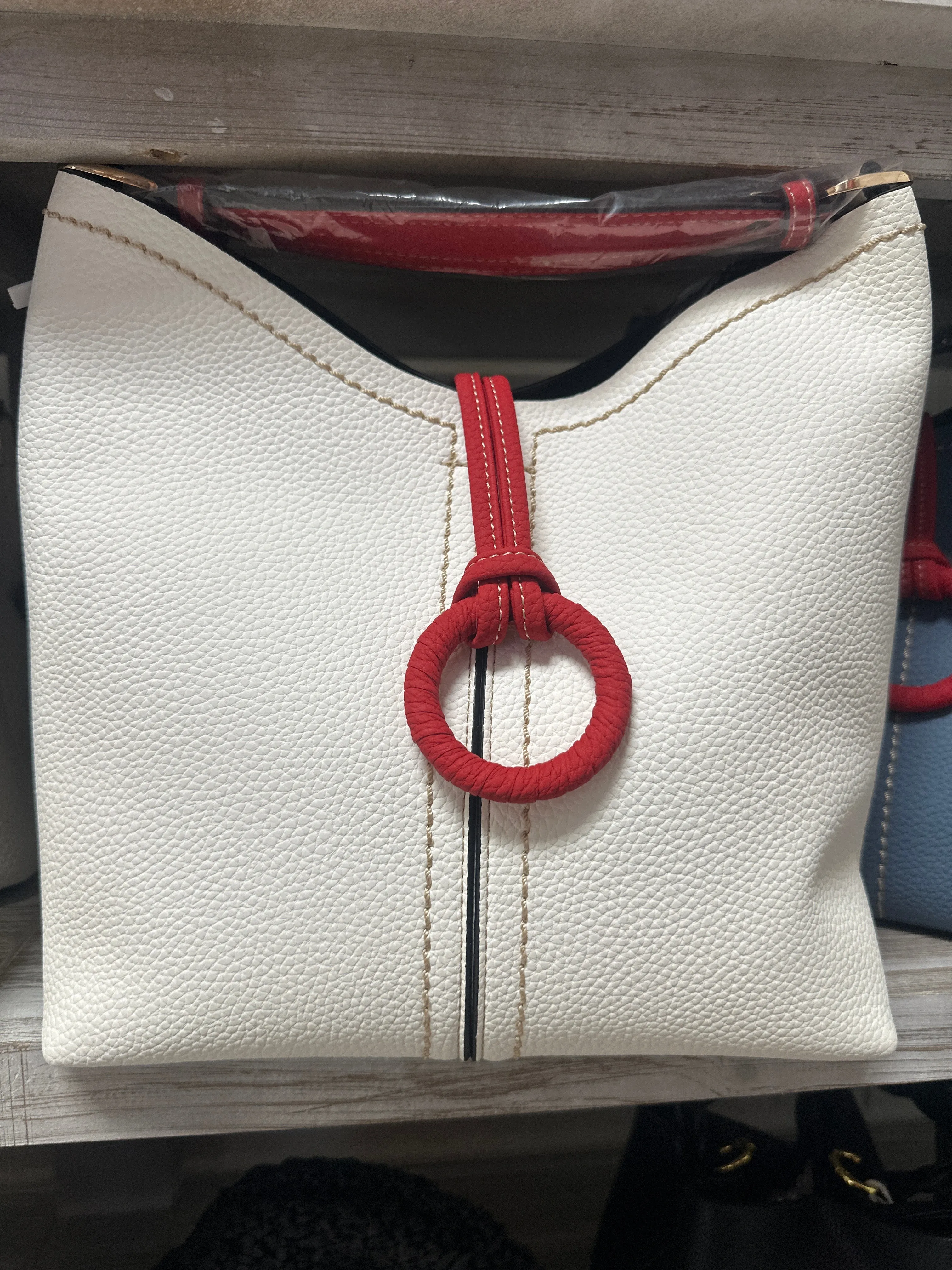 Deliciously Soft Leather Small Bucket Bag w/ Cool Flap