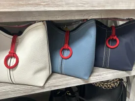 Deliciously Soft Leather Small Bucket Bag w/ Cool Flap
