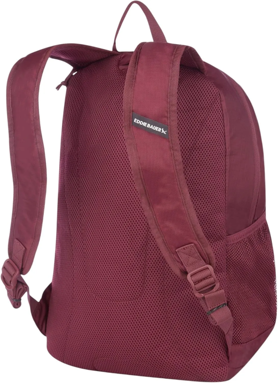 Eddie Bauer Stowaway Packable Backpack-Made from Ripstop Polyester, Black Cherry, 30L