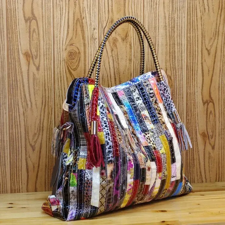 Exotic Snake Bags: High-Quality Cowhide Shoulder Bag for Women