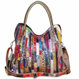 Exotic Snake Bags: High-Quality Cowhide Shoulder Bag for Women