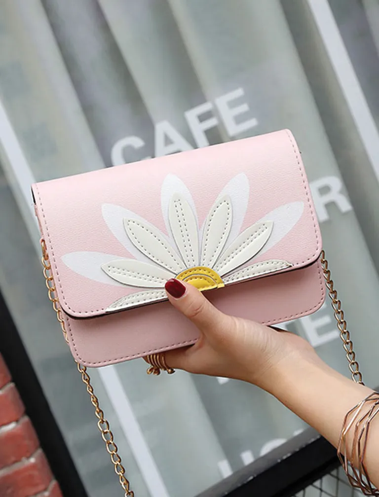 Flower Embroidery Shoulder Bag
