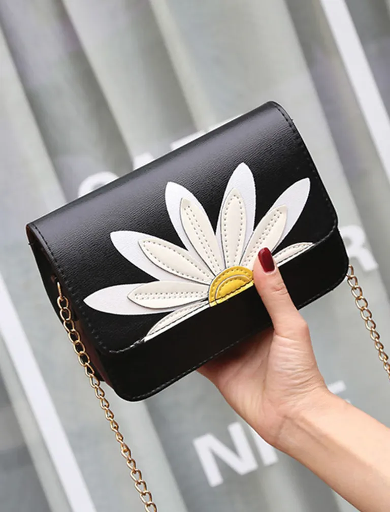 Flower Embroidery Shoulder Bag