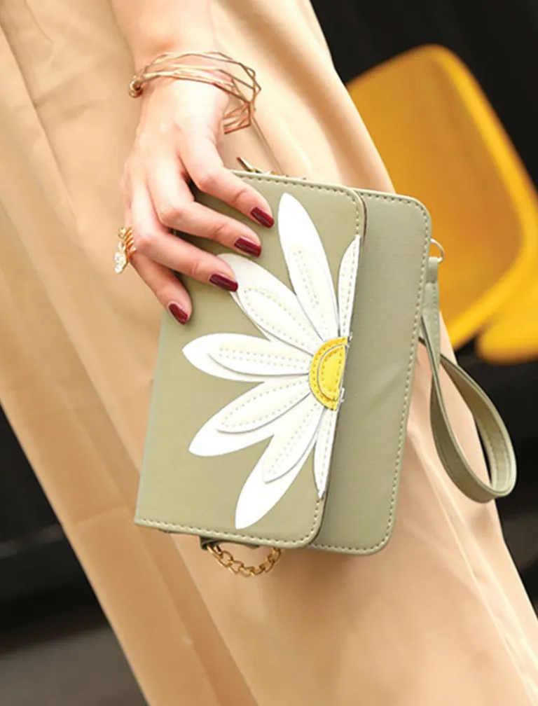 Flower Embroidery Shoulder Bag