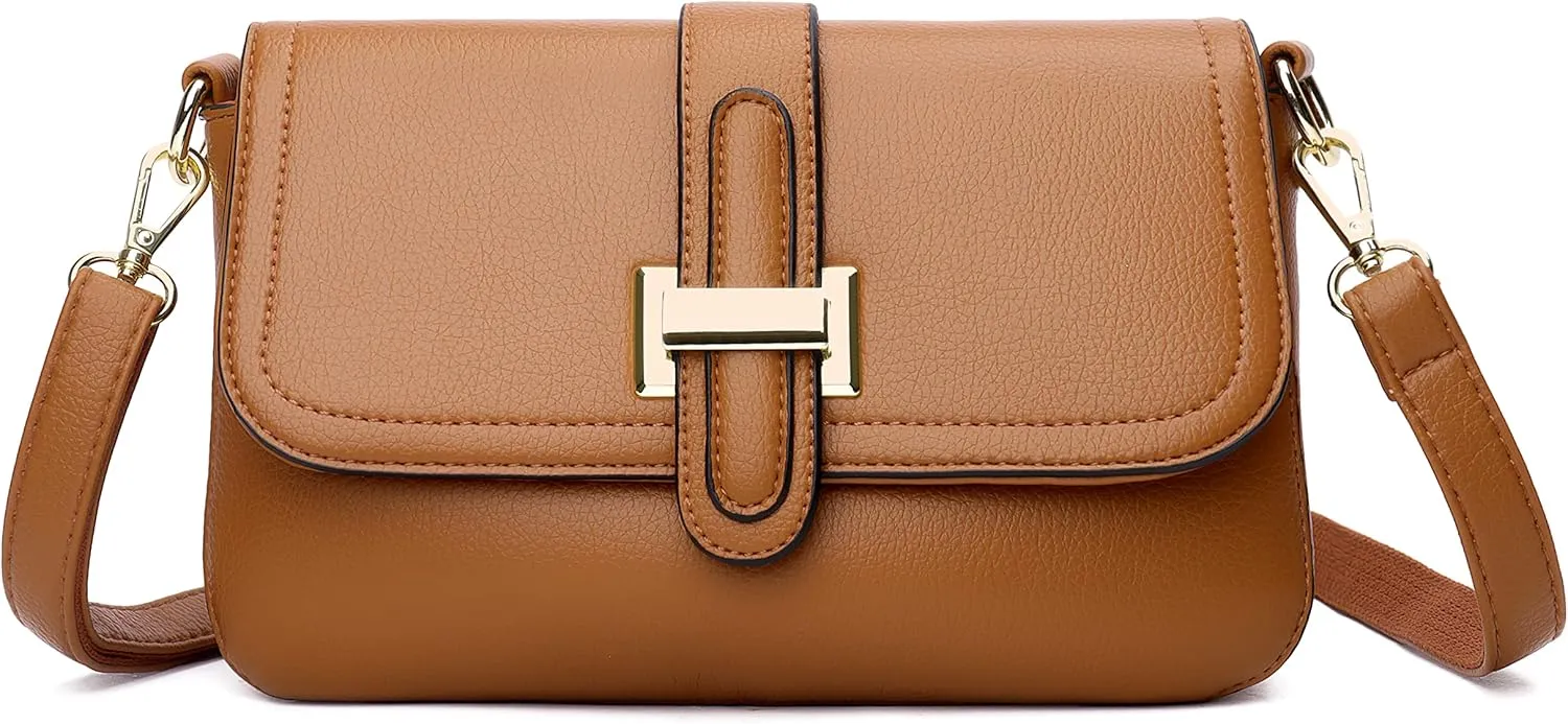 FSD.WG Fashion Quilted Crossbody Bag,Leather Ladies Shoulder Purses, Mini Shoulder Bag,Phone Wallet Purse for Women