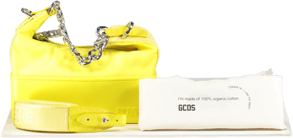 GCDS Mathilda Chain-link Tote Bag In Yellow