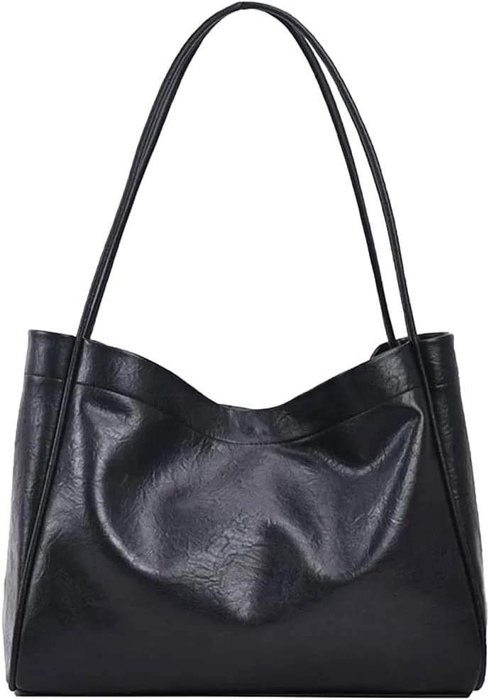 Geelyda Women's Brown Leather & Vegan 2025 Large Tote & Hobo Bag
