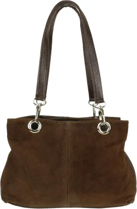 Girly HandBags Womens Italian Suede Leather Shoulder Bag