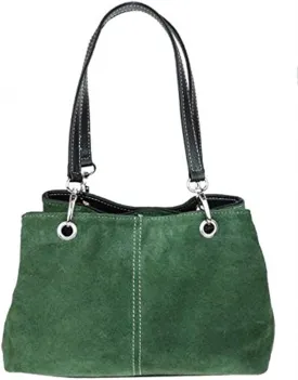 Girly HandBags Womens Italian Suede Leather Shoulder Bag
