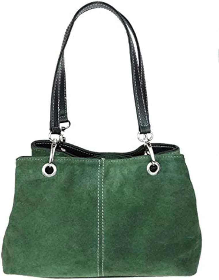 Girly HandBags Womens Italian Suede Leather Shoulder Bag