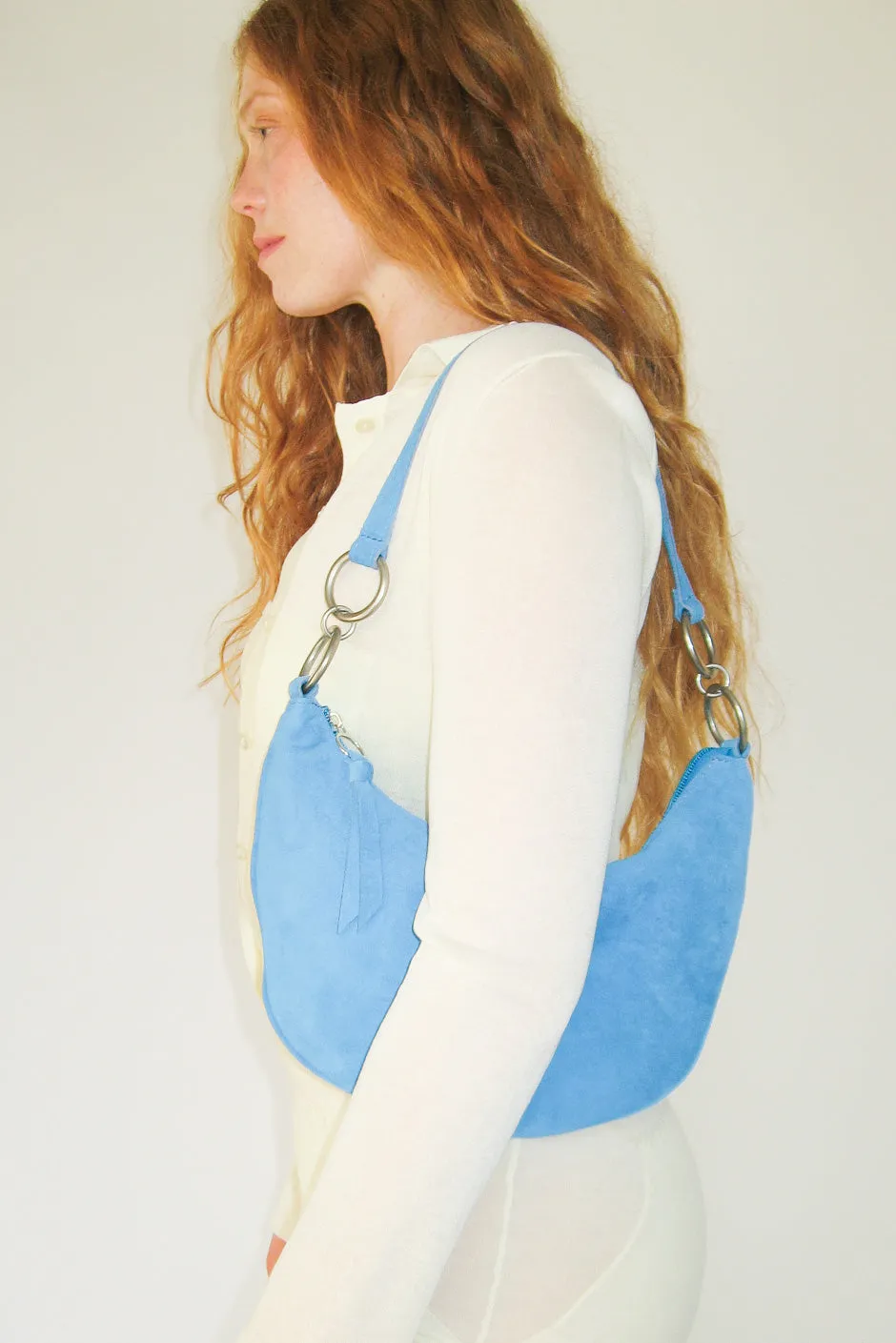 Goa Bag in Azure Suede