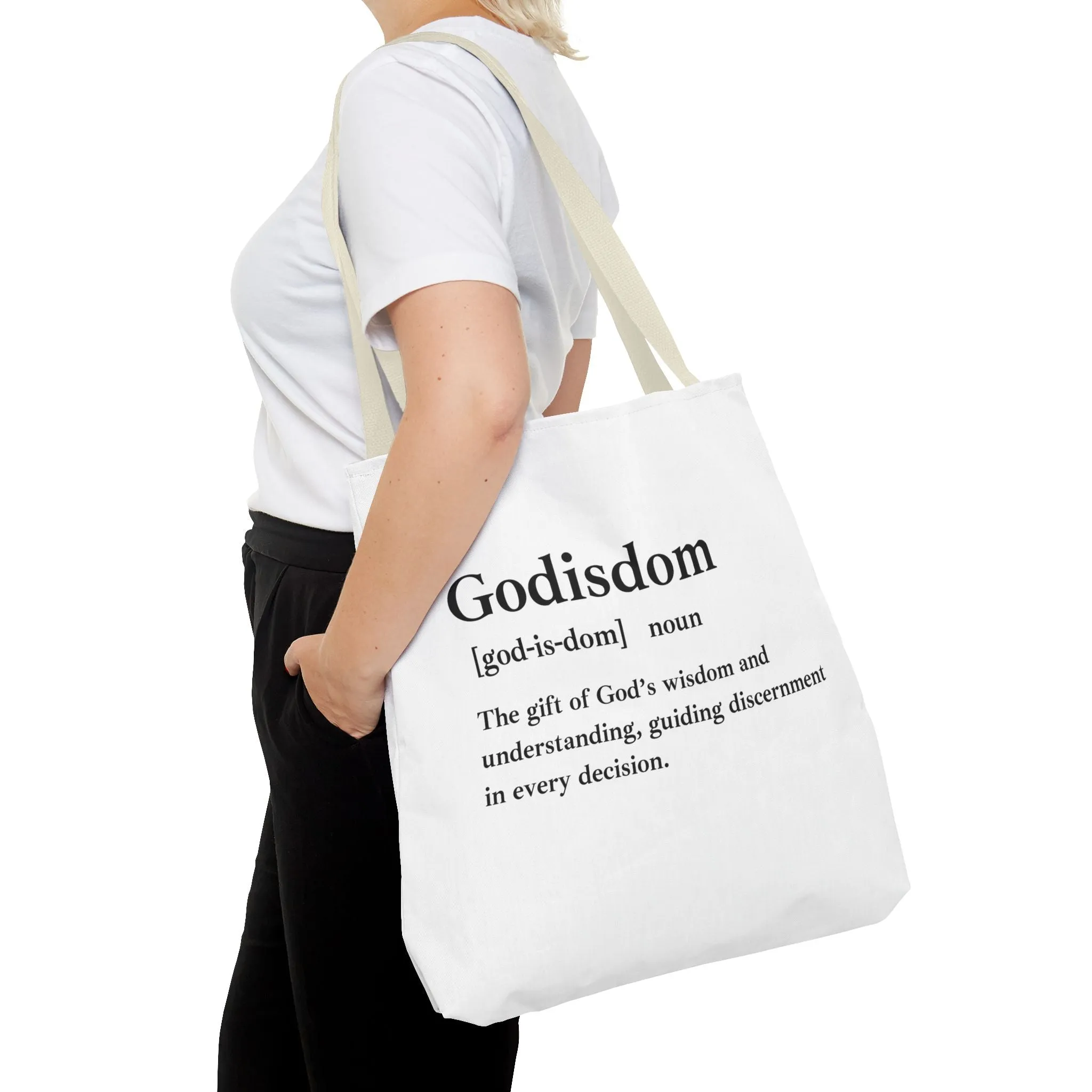 Godisdom Tote Bag - Custom Printed Stylish and Functional Tote