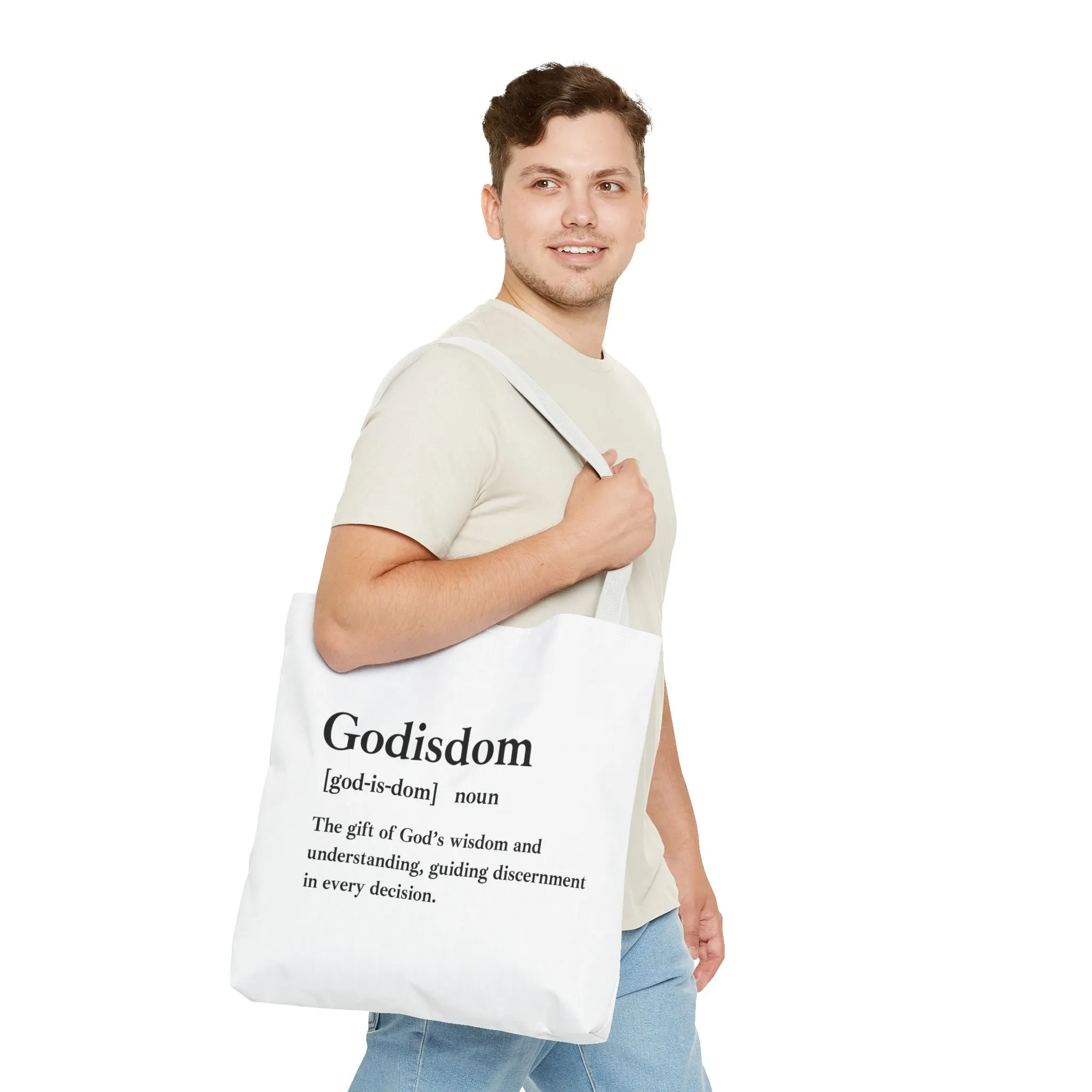 Godisdom Tote Bag - Custom Printed Stylish and Functional Tote