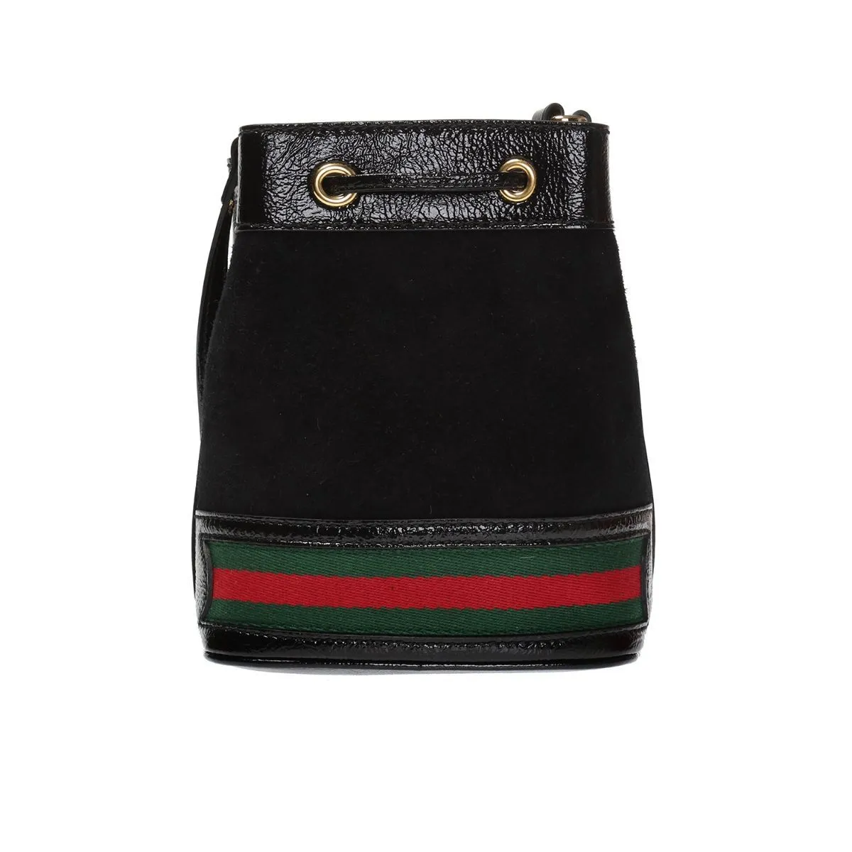 Gucci Ophidia Mini Textured Leather-Trimmed Suede Bucket Bag 550620