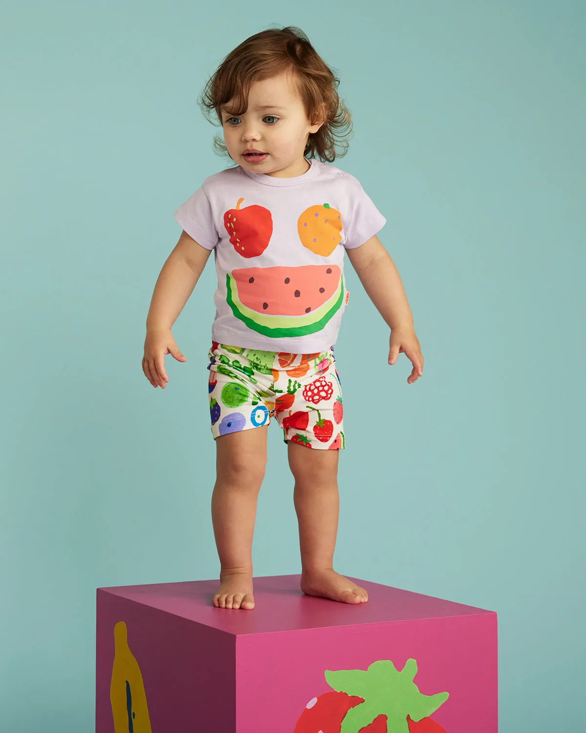 Halcyon Nights Eat The Rainbow Kids Bike Shorts