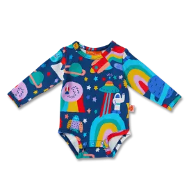 Halcyon Nights Long Sleeve Bodysuit - Rocket Ride