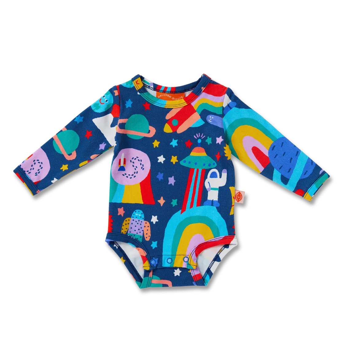 Halcyon Nights Long Sleeve Bodysuit - Rocket Ride