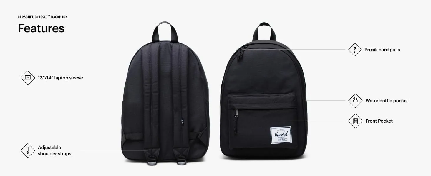 Herschel Supply Co. Classic Backpack, Ash Rose (New), Standard-26L