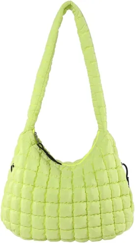 Juoxeepy Quilted Tote Crossbody Women's Puffy Hobo Bag with Padding
