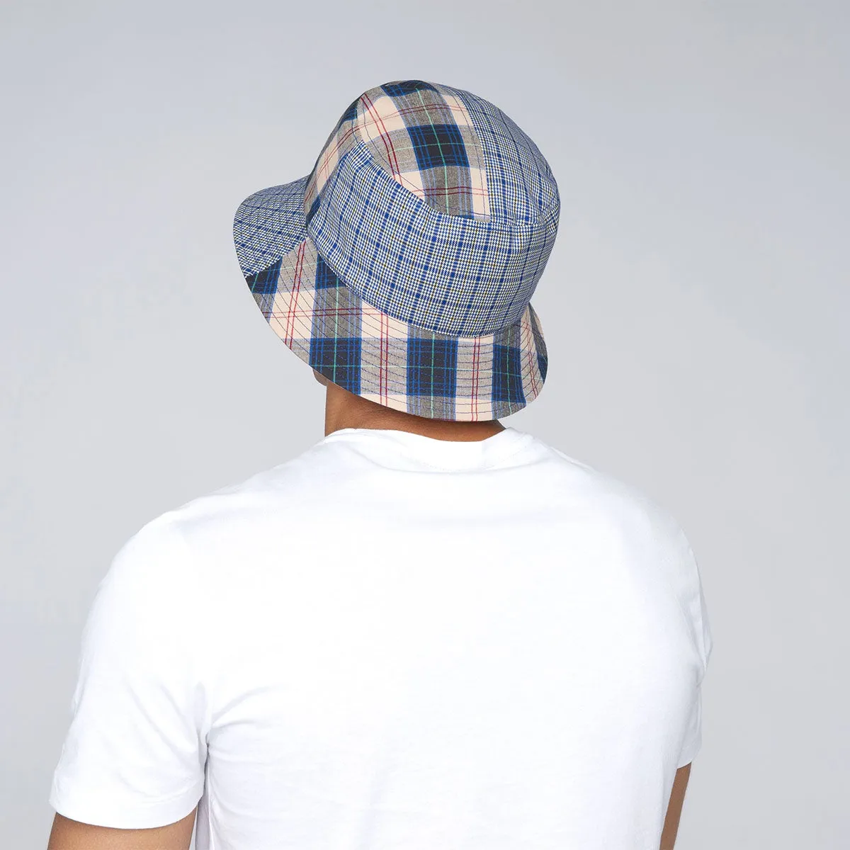 Kangol Plaid Mash-Up Plaid Bucket Hat