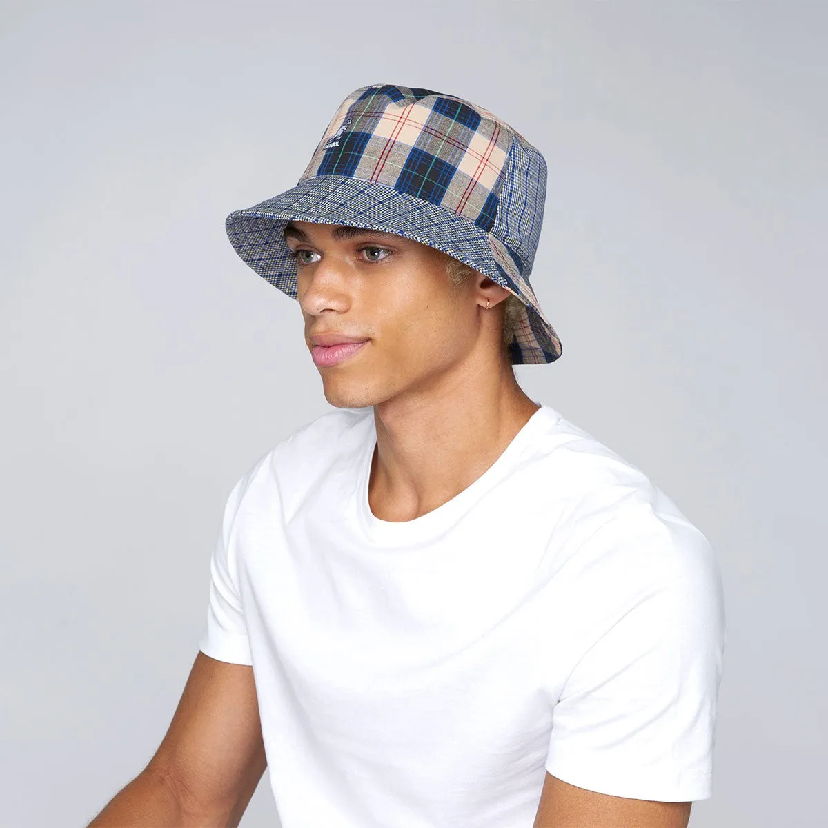 Kangol Plaid Mash-Up Plaid Bucket Hat