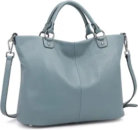 Kattee Women's Soft Leather Tote Bag, Top Satchel Purses and Handbags