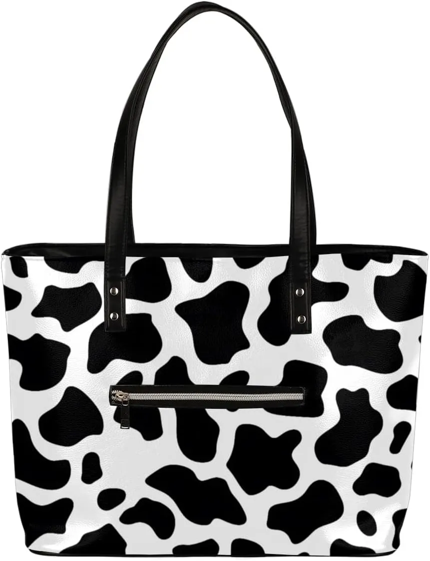 Leather Tote Bag for Women Handbags Laptop Shoulder Bag Large Tote Purse for Work Shopping Travel