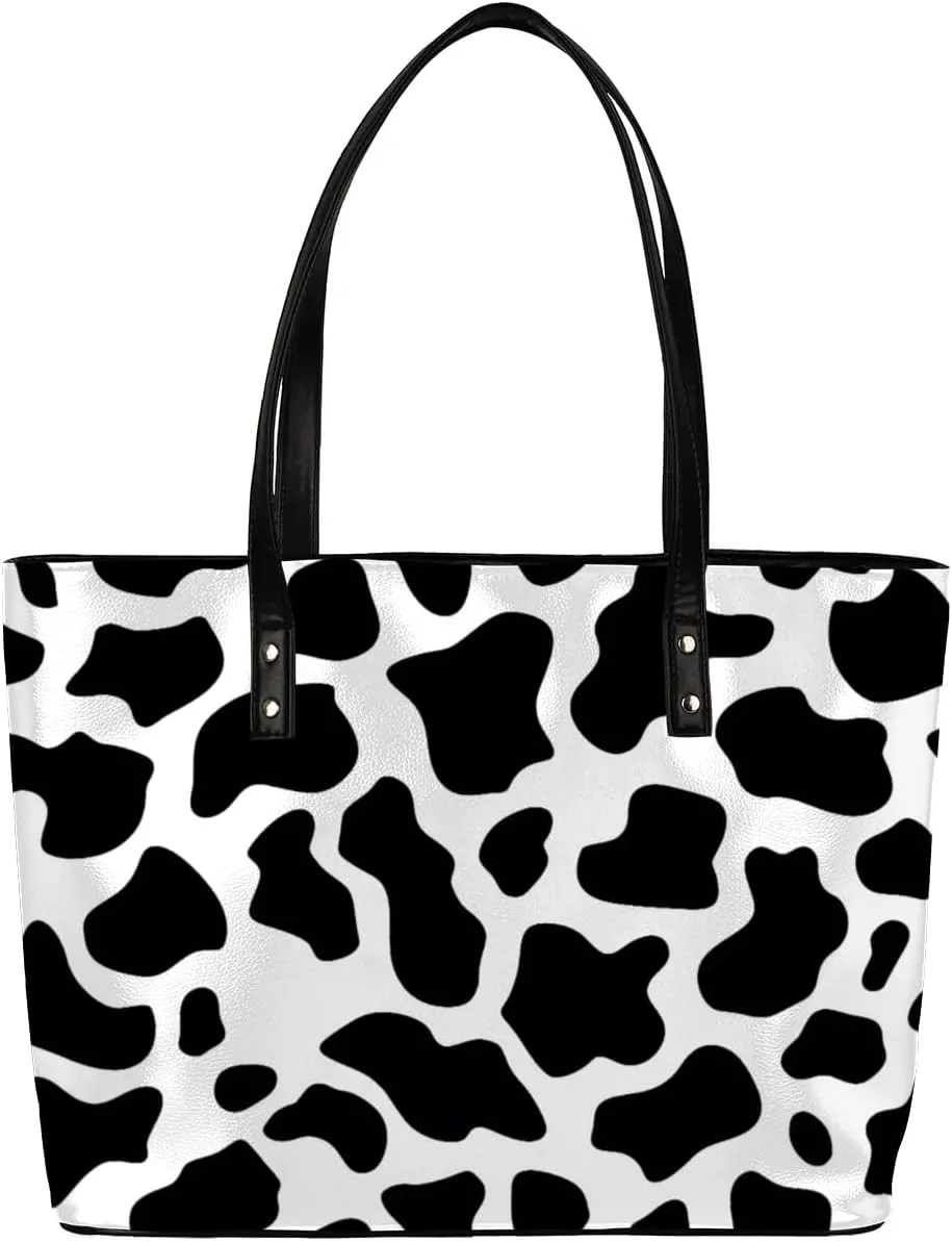 Leather Tote Bag for Women Handbags Laptop Shoulder Bag Large Tote Purse for Work Shopping Travel