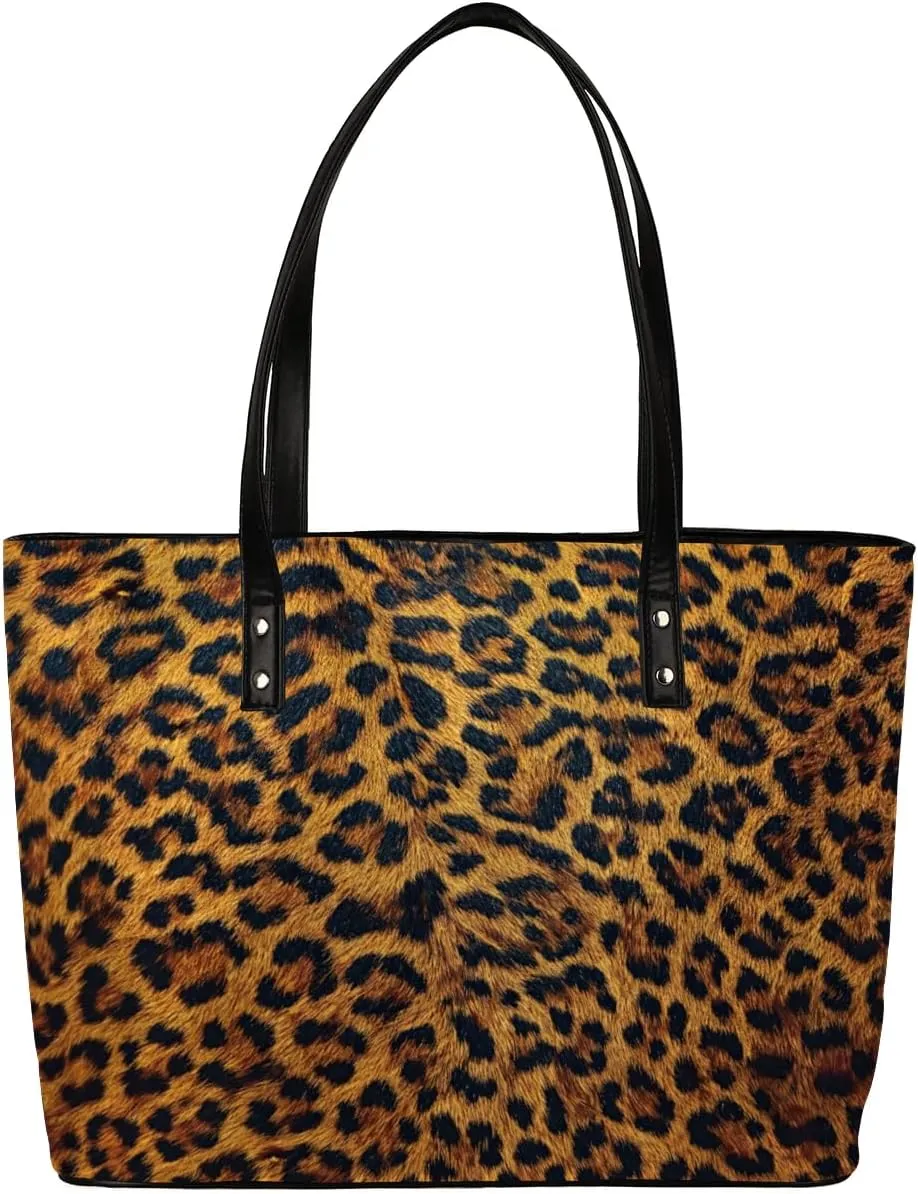 Leather Tote Bag for Women Handbags Laptop Shoulder Bag Large Tote Purse for Work Shopping Travel