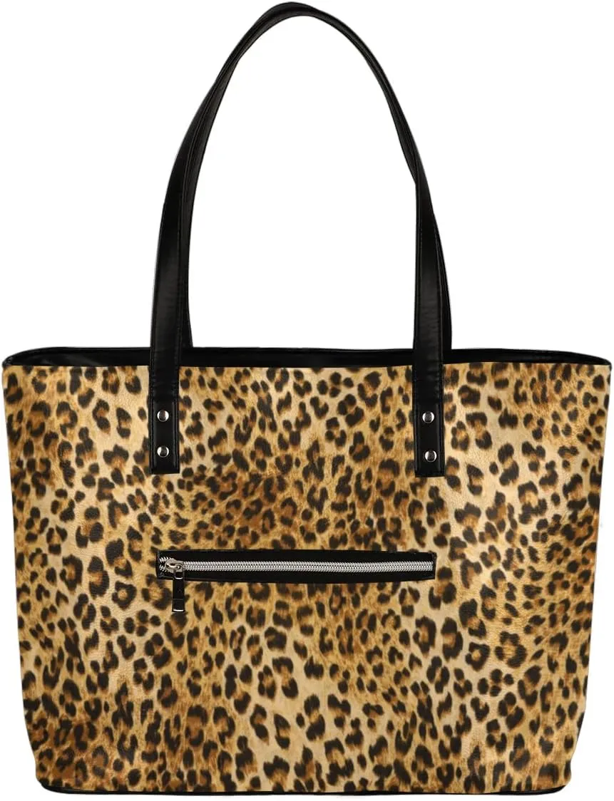 Leather Tote Bag for Women Handbags Laptop Shoulder Bag Large Tote Purse for Work Shopping Travel