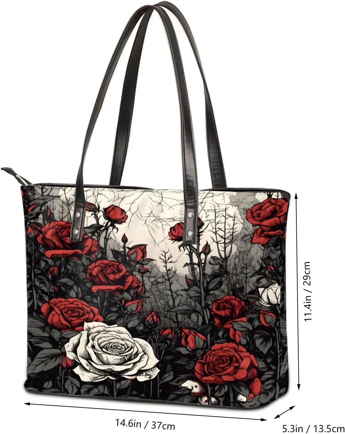 Leather Tote Bag for Women Handbags Laptop Shoulder Bag Large Tote Purse for Work Shopping Travel