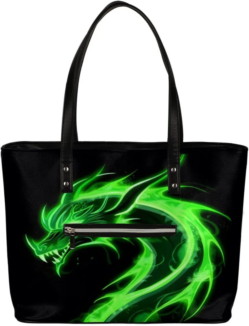 Leather Tote Bag for Women Handbags Laptop Shoulder Bag Large Tote Purse for Work Shopping Travel