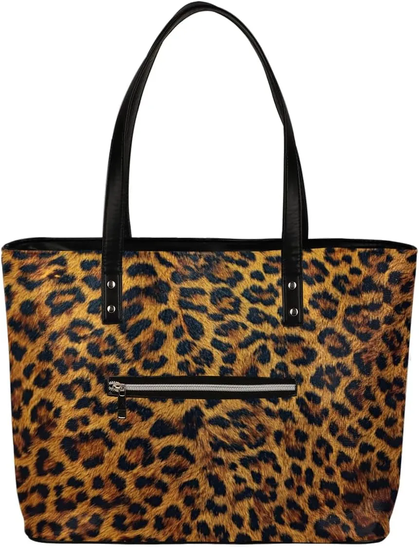 Leather Tote Bag for Women Handbags Laptop Shoulder Bag Large Tote Purse for Work Shopping Travel
