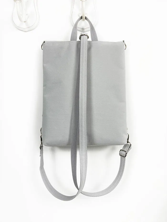 Light Gray Minimalist Laptop Backpack