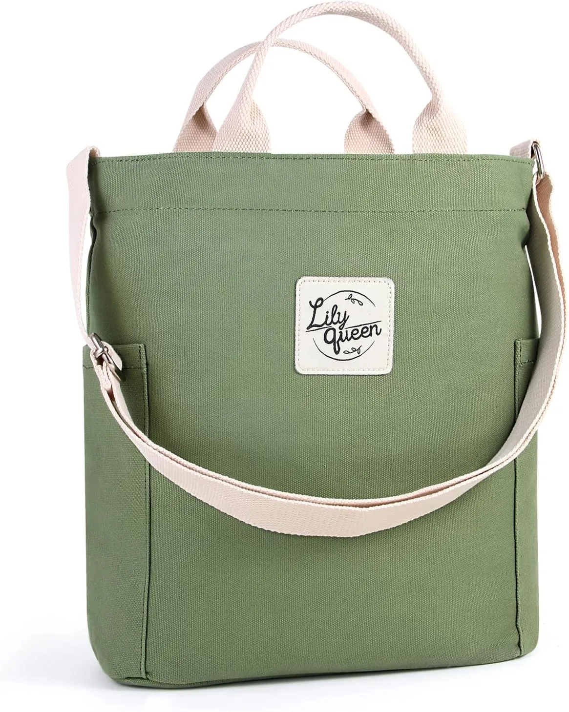 Lily queen Women Canvas Tote Handbags Casual Shoulder Work Bag Crossbody