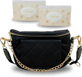 Lion & Light Crossbody Bags for Women | Small Diaper Bag | Small Crossbody bag | Water-resistant Crossbody purse | Sling Bag with Two Straps and Wipe Holder | Fanny Packs for women