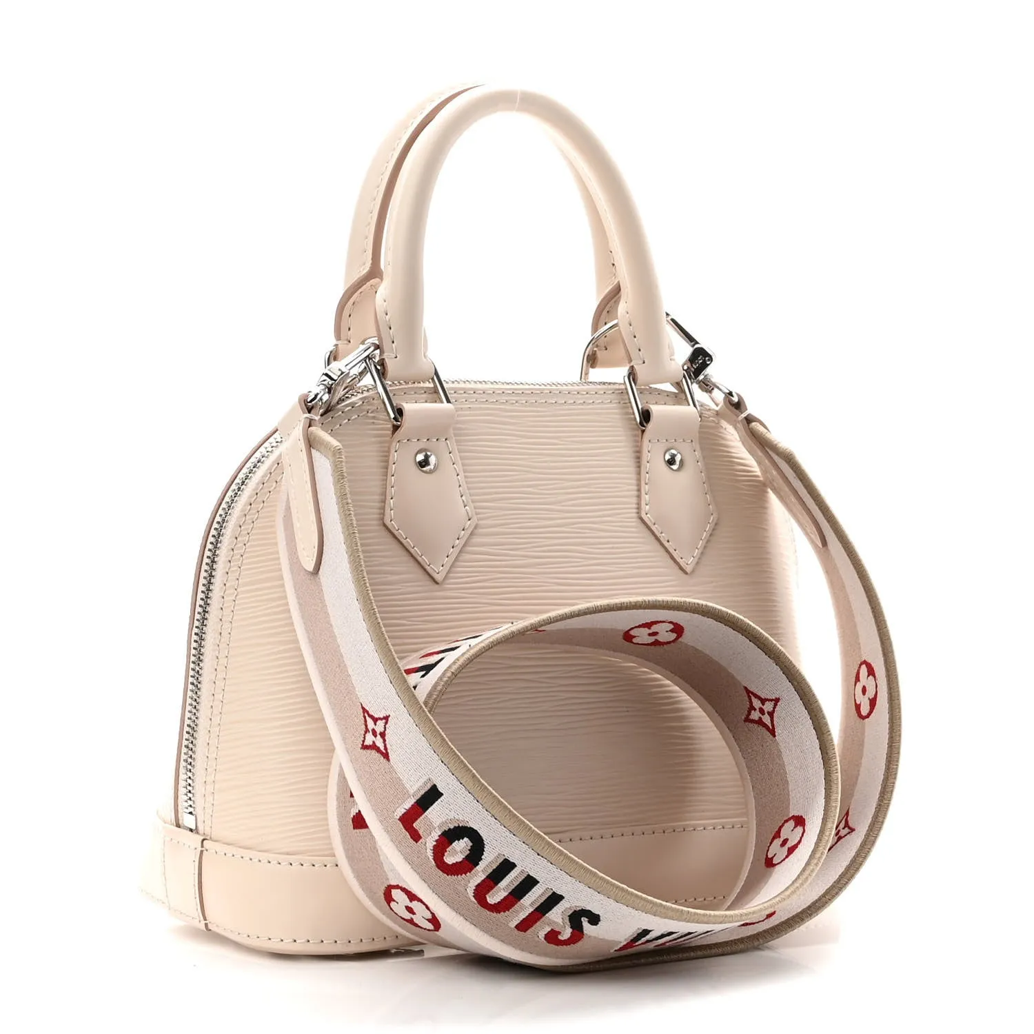 LOUIS VUITTON EPI LEATHER ALMA BB WHITE QUAERZ