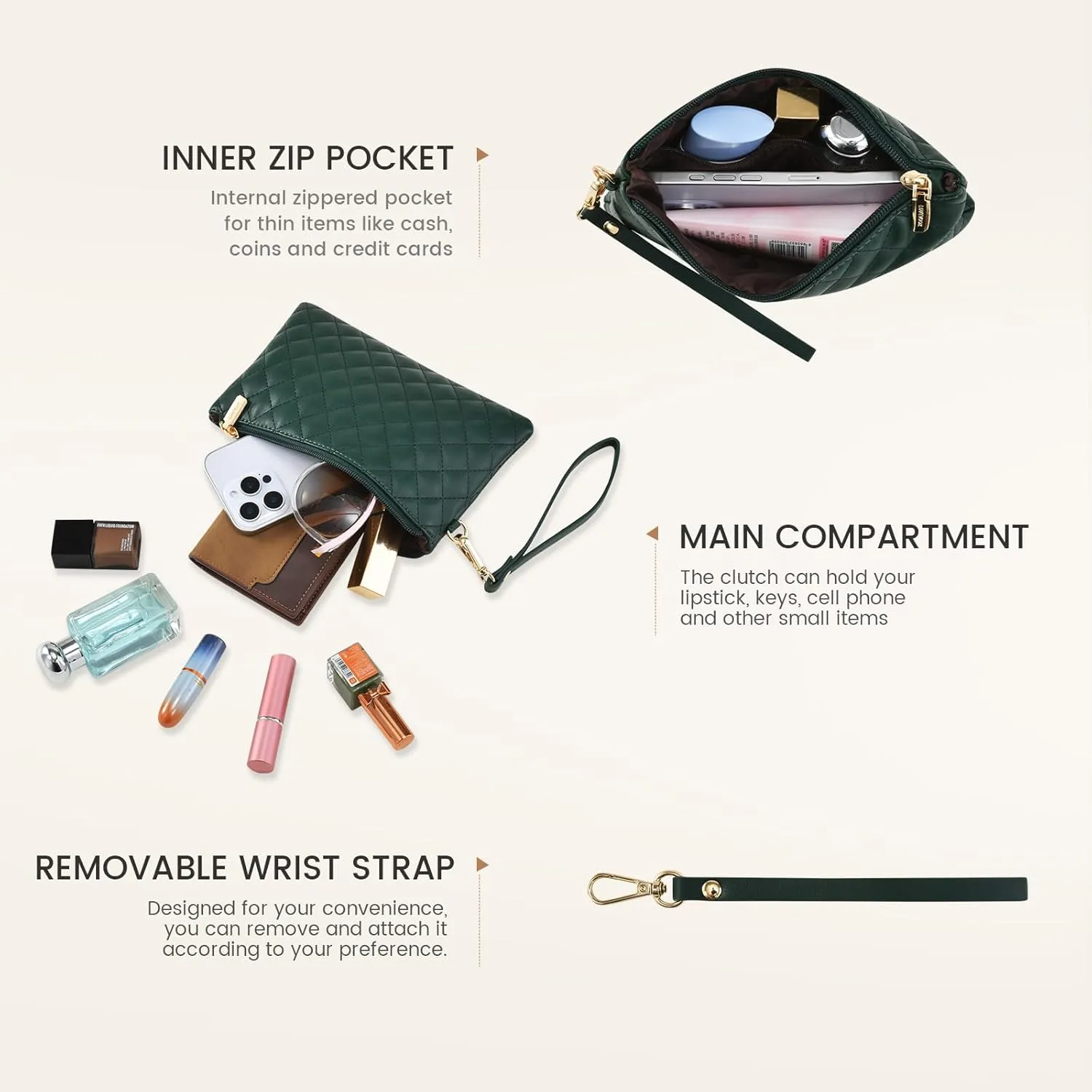 LOVEVOOK Laptop Bag for Women 15.6 inch Canvas Laptop Tote Bag, Large Capacity Work Bags with Clutch Purse, Computer Bags Office Business Briefcase, Casual Handbag for Travel College Teacher