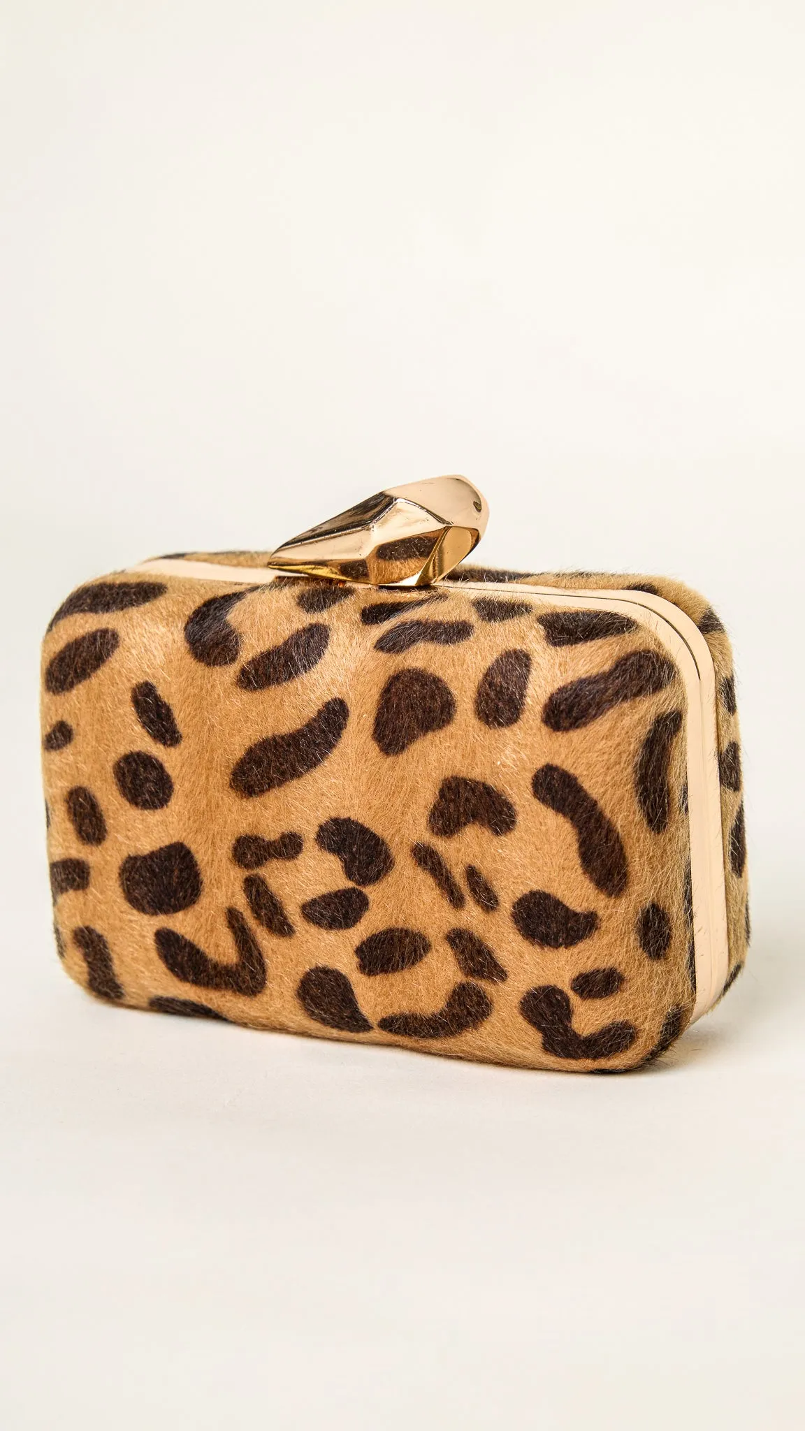 Luxe Leopard Print Mini Clutch