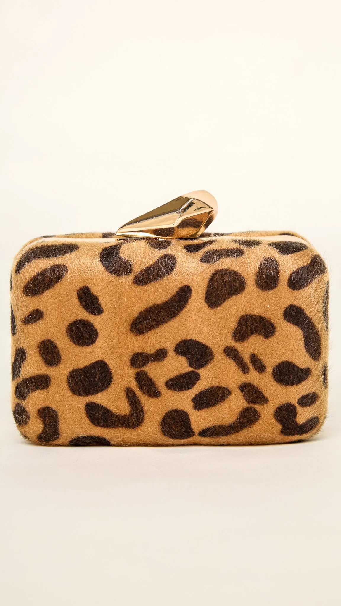 Luxe Leopard Print Mini Clutch