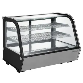 Marchia MDC161 36" Countertop Refrigerated Curved Glass Bakery Display Case with LED Lighting