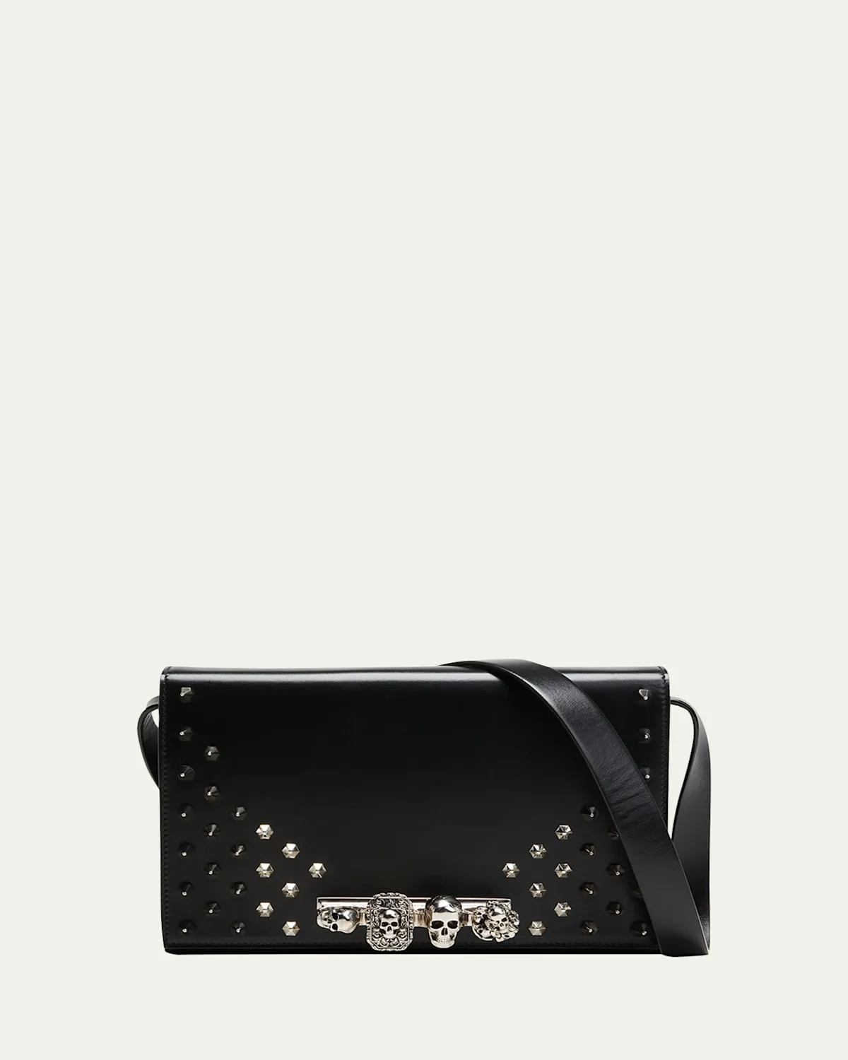 Men's Skull 4-Ring Shoulder Bag