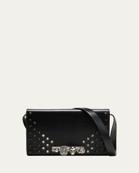 Men's Skull 4-Ring Shoulder Bag