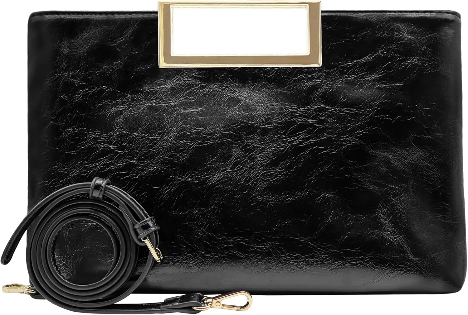 Milisente Clutch Purses for Women Formal Casual Sparkly PU Leather Handbag Purse with Handle for Prom Cocktail Wedding
