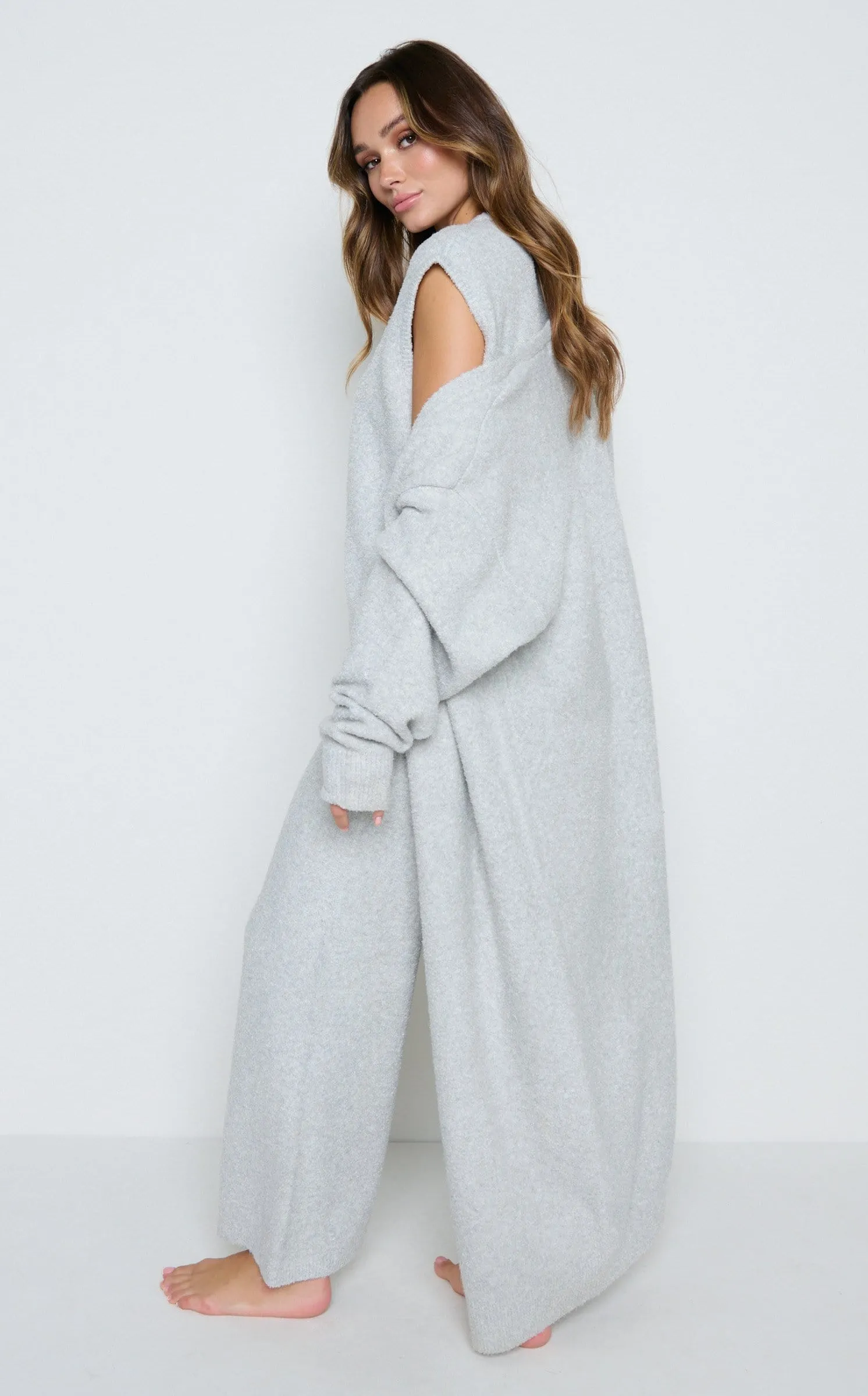 Millie Maxi Cardigan - Grey