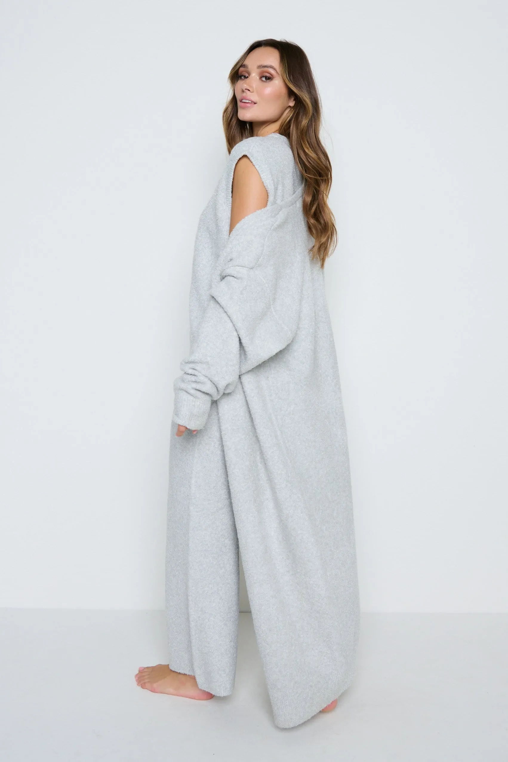Millie Maxi Cardigan - Grey