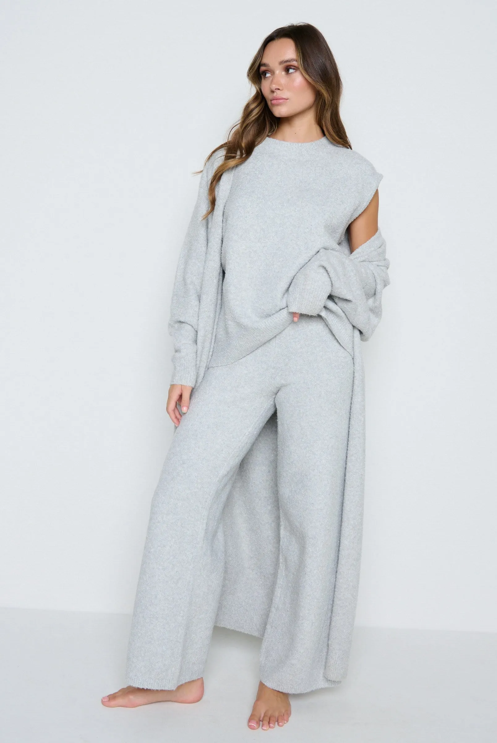 Millie Maxi Cardigan - Grey