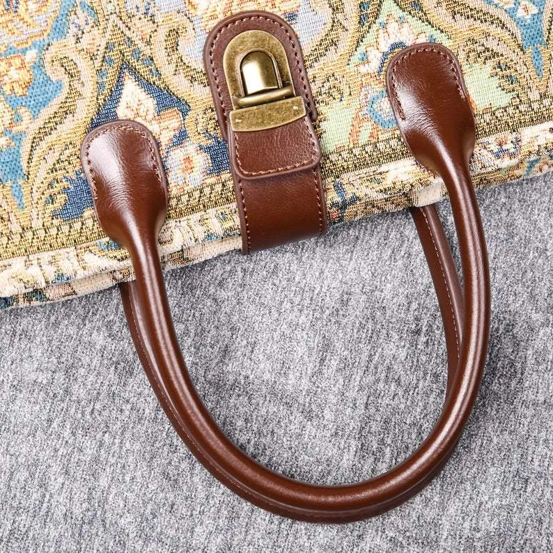 Mini Carpet Tote Golden Age Blue
