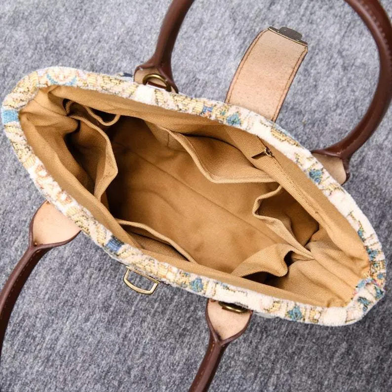 Mini Carpet Tote Golden Age Blue