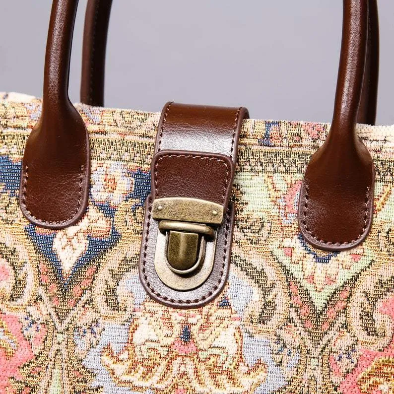 Mini Carpet Tote Golden Age Pink